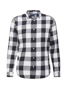 Клетчатая рубашка JACK & JONES Regular fit Button Up Shirt Gingham, черный