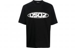 Футболка с коротким рукавом и логотипом DSQUARED 2, черный