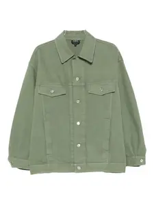 Куртка с застежкой на пуговицы и карманом-клапаном A.P.C., зеленый