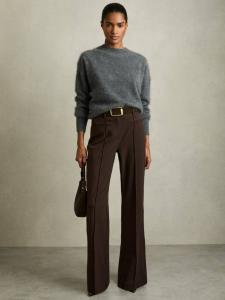 Брюки-клеш от petite claude Reiss, коричневый