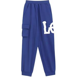Детские вязаные спортивные штаны Lee, синий