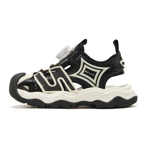 Детские сандалии с низким берцем и дышащей подошвой, устойчивые к ударам BELLE, черный