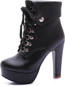 Ботинки Scaoruki Classic Platform Booties, 103 Black