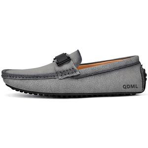 Qiandongmeili Мокасины мужские серые, цвет Gray