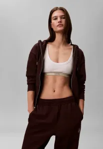 Толстовка с капюшоном и застежкой-молнией monologo french terry fz bf Calvin Klein Jeans, Mocha Brown