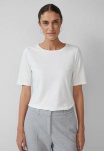 Футболка s.Oliver BLACK LABEL MIT DETAIL AM AUSSCHNITT, Ecru/Off-White