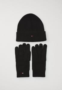 Шапка Tommy Hilfiger FLAG BEANIE & GLOVE SET UNISEX, Black