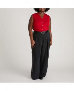 Кардиган-жилет из тонкой вязки больших размеров Universal Standard, Carmine