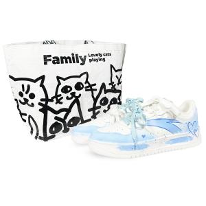 ANTA Скользостойкие амортизирующие износостойкие низкие скейтерские кроссовки мужские бело-голубые, цвет White Blue