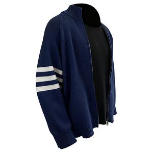 Кардиган Unisex с воротником-стойкой VanCamel, темно-синий