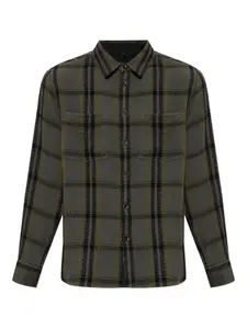 Рубашка в клетку с карманом Rag & Bone, серый