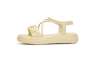 AOKANG Сандалии женские с одним ремешком, желтые