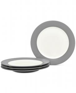 Набор из 4 салатных тарелок Colorwave Rim Noritake, Slate