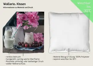 Декоративная поудшка Wallario, розовый