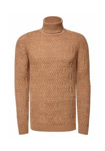 Свитер-водолазка модного дизайна RUSTY NEAL, цвет Camel