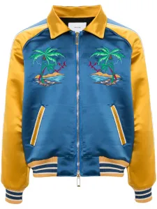 Бомбер palm eagles souvenir RHUDE, синий