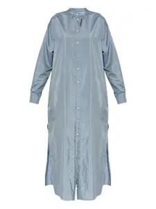 Платье-рубашка с разрезами по бокам Jil Sander, синий