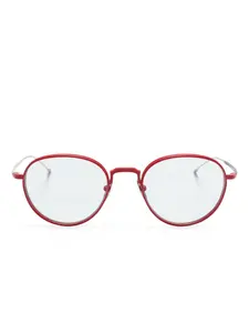 Очки в круглой оправе Thom Browne Eyewear, белый