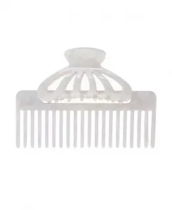 Набор для волос «Расческа и заколка-когти» от Адины Эден By Adina Eden, white