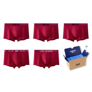 Мужские трусы 5 пар подарочный набор Lee, красный