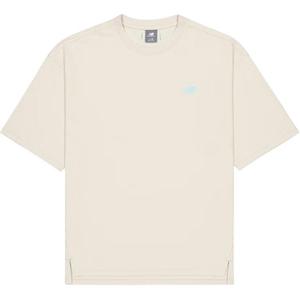 Футболка мужская молочно-белая New Balance, слоновая кость