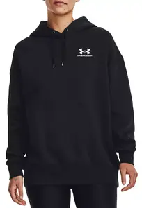 Женская толстовка оверсайз из флиса Under Armour Icon, черный/белый