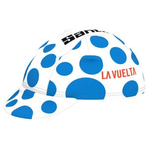 Велосипедная кепка из джерси в горошек La vuelta - велосипедная кепка Santini, Bluette