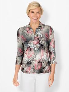 Рубашка поло с принтом фламинго и серого камня WITT WEIDEN