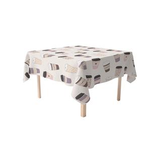 Прямоугольная скатерть, 100% полиэстер, 60х84 дюйма, кофе с собой