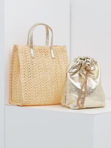 (L) Сумка-шоппер / Ажурная квадратная сумка