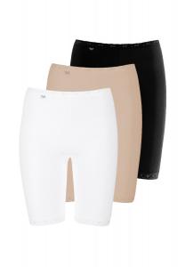 Длинные трусы, 3 шт. Basic+ sloggi, цвет Schwarz Skin