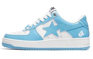 BAPE Bape Sta Лакированная кожа Синий Белый A Bathing Ape