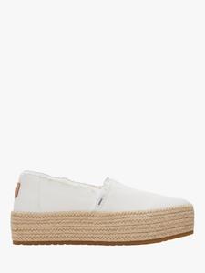 Сандалии- эспадрильи valencia на платформе TOMS, белый