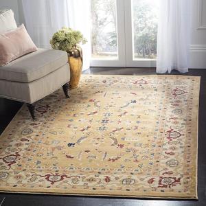 Ковер SAFAVIEH, 122 x 171 см, Austin Collection, Beige & Cream, традиционный восточный дизайн, не линяет и прост в уходе, идеален для помещений с высокой проходимостью: прихожая, гостиная, спальня (AUS1610-1311)