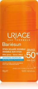 Bariésun невидимый солнцезащитный карандаш-стик для чувствительных зон SPF 50+ Uriage, 18 гр