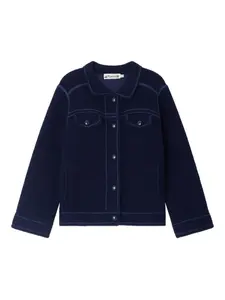 Кардиган Jimena с контрастной строчкой Bonpoint, синий