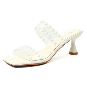 Тапочки-слайды женские, устойчивые к истиранию Bamiti, Ecru