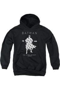 Батмен: худи с силуэтом звезды для подростков Gildan, черный