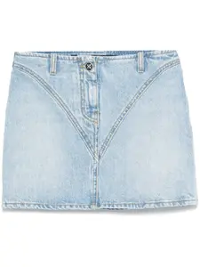 Мини-юбка с логотипом John Richmond, синий