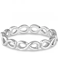 Кольцо «Вечность» из стерлингового серебра с родиевым покрытием, размер 7 Devata, silver