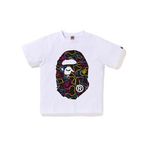 Футболка с коротким рукавом ss25 для детей A BATHING APE, белый
