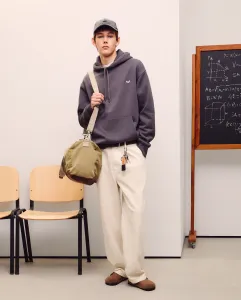 Мужская худи однотонная Green Coast, антрацитовый