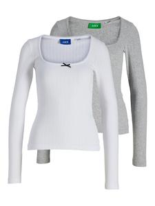 Рубашка JJXX JXLelu, серый/белый