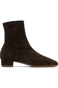 By Far Коричневые замшевые ботинки Este