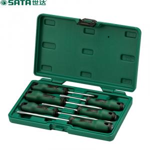 SATA 09309 Набор крестообразных отверток с плоской головкой серии T, 6 предметов, набор отверток
