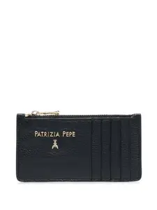 Кошелек на молнии с логотипом Patrizia Pepe, черный