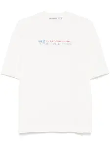 Футболка с логотипом Alexander Wang, нейтральный