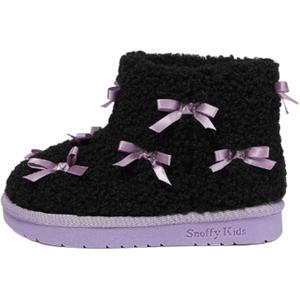Snoffy Теплые детские ботинки черные детские