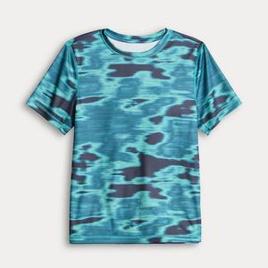 Футболка Boys 8-20 printed dry tek tee с ластовицей в размерах regular и husky Tek Gear, Thermo Camo Blue