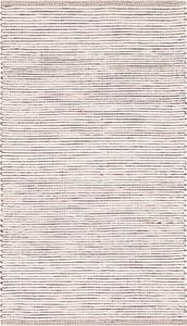 Ковер SAFAVIEH, 61 x 92 см,  Montauk Collection - Brown & Ivory, плоское плетение в стиле фермерский дом бохо из хлопка, легкий уход, идеально для помещений с высокой проходимостью: прихожая, гостиная, спальня (MTK703T)